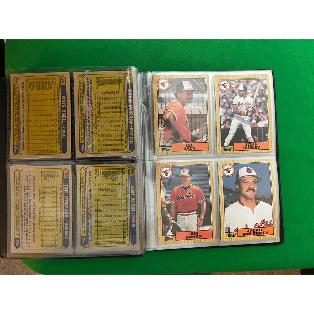 Baltimore Orioles 1987 Topps Team Set with‎ 40 card collector album.